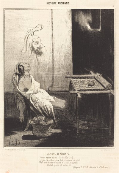 Die Nächte der Penelope von Honoré Daumier