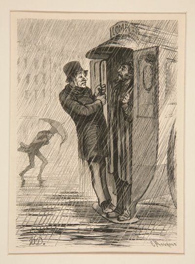 Die Omnibus - voll!!! von Honoré Daumier