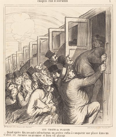 Die Vergnügungszüge von Honoré Daumier