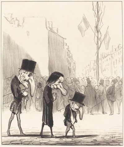 Die drei kleinen Heiligen von Honoré Daumier