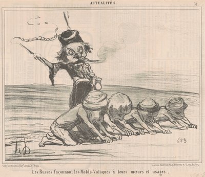 Die Moldau-Walachen formen ... von Honoré Daumier