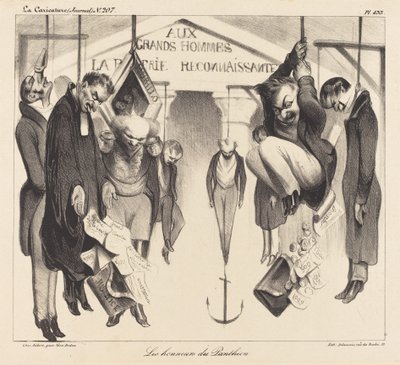 Die Ehren des Pantheons von Honoré Daumier
