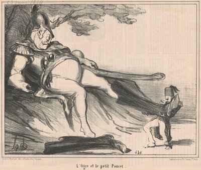 Der Menschenfresser und der kleine Däumling von Honoré Daumier