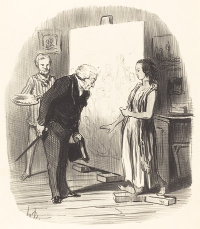 Madame, ich habe die Ehre! von Honoré Daumier