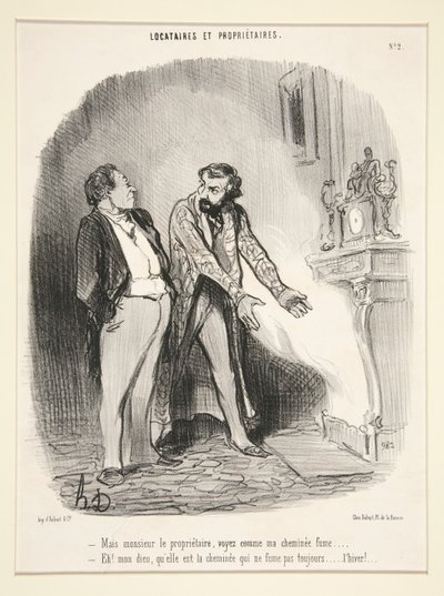 Mais monsieur le proprietaire von Honoré Daumier