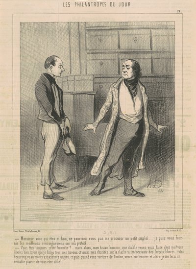 Monsieur, Sie sind so gut ... von Honoré Daumier