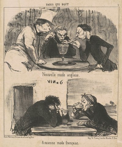 Neue englische Mode von Honoré Daumier