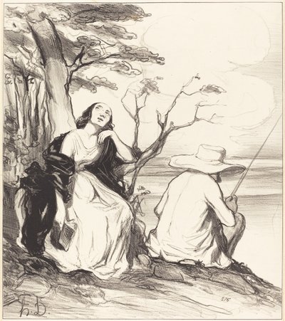 O Schmerz!... einen Ehemann geträumt haben... von Honoré Daumier