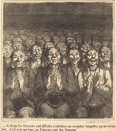 Man sagt, dass die Pariser... von Honoré Daumier