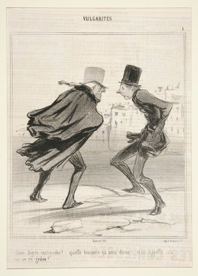 Unsere Grad Celsius! von Honoré Daumier