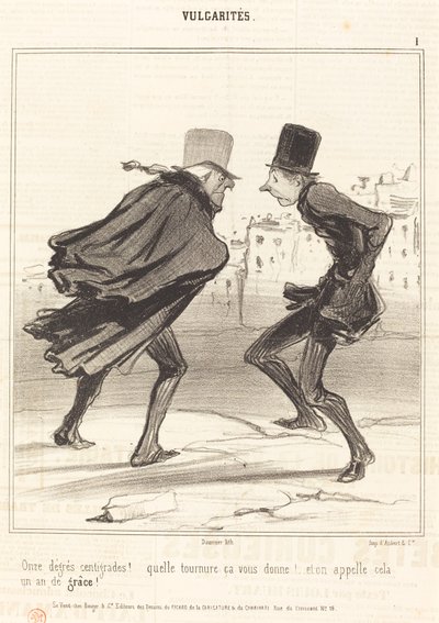 Elf Grad Celsius! von Honoré Daumier