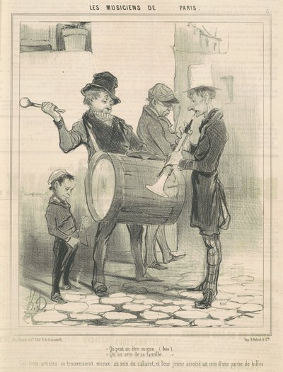 Wo kann man besser sein ... von Honoré Daumier