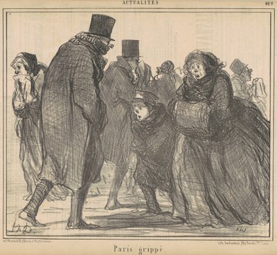 Paris grippé von Honoré Daumier