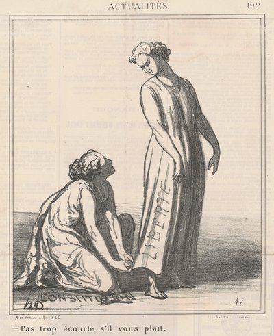 Nicht zu kurz, bitte von Honoré Daumier