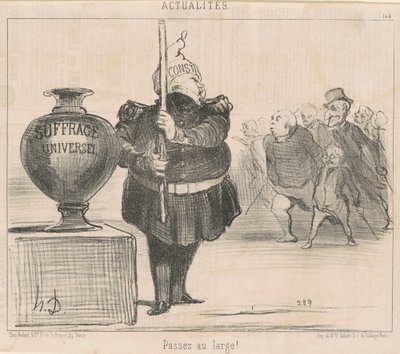 Passez au large! von Honoré Daumier