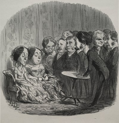 Klopfende Geister, 1851 von Honoré Daumier