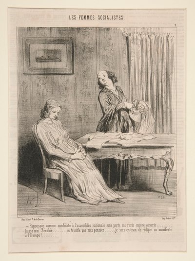 Zurückgewiesen als Kandidatin von Honoré Daumier