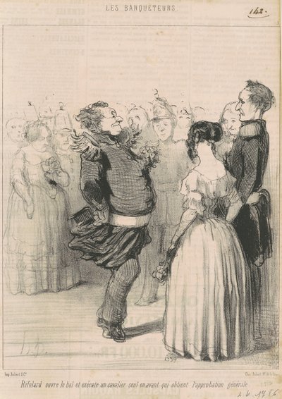 Rifolard eröffnet den Ball ... von Honoré Daumier