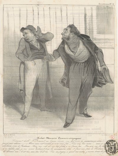 Robert Macaire Handelsreisender von Honoré Daumier