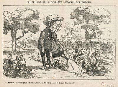 Verdammte Salate von Honoré Daumier