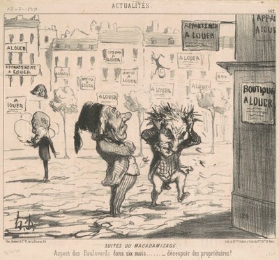 Suiten des Makadamisierens von Honoré Daumier