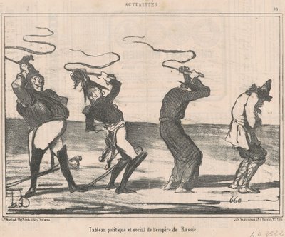Tafel ... des russischen Reiches von Honoré Daumier