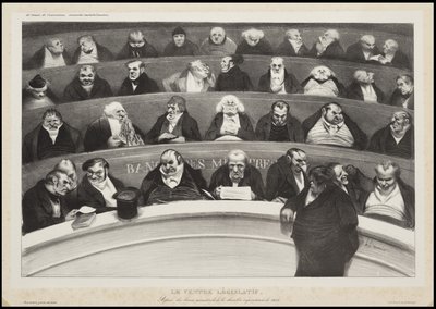 Der gesetzgebende Bauch, 1834 von Honoré Daumier