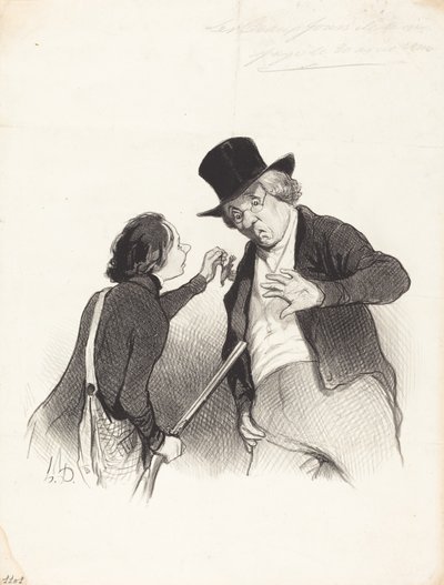 Ein Anfang bei der Jagd von Honoré Daumier