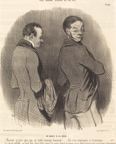 Ein modischer Anzug von Honoré Daumier