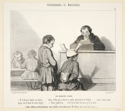 Ein Service von von Honoré Daumier