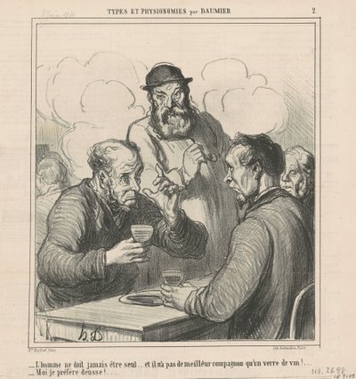 Ein Philosoph von Honoré Daumier