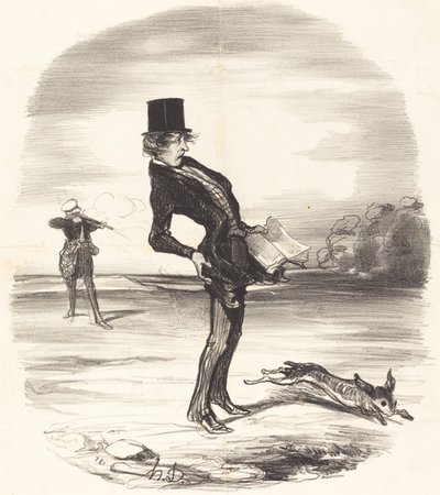 Eine verschobene Ladung von Honoré Daumier