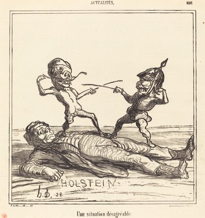 Eine unangenehme Situation von Honoré Daumier