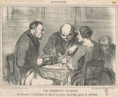 Ein kulinarisches Experiment von Honoré Daumier