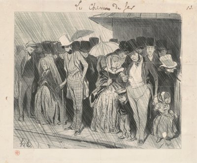 Eine unendlich zu lange Station von Honoré Daumier