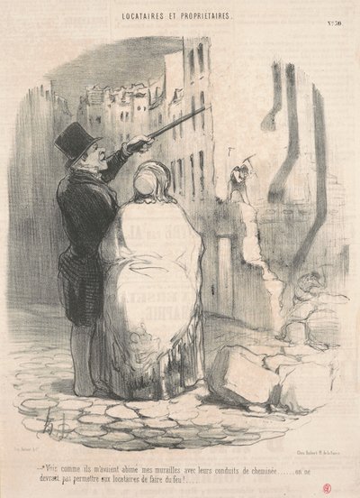 Sieh, wie sie es ruiniert hatten... von Honoré Daumier