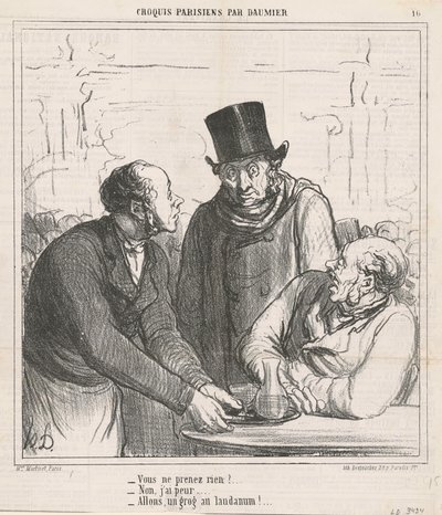 Nehmen Sie nichts? von Honoré Daumier