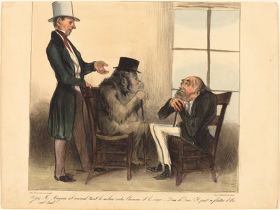 Voyez, Mr. Mayeux, cet animal... von Honoré Daumier