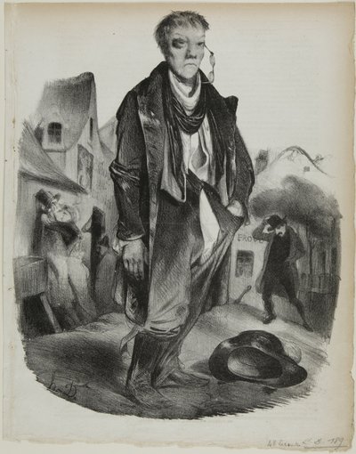 Der Betrunkene von Honoré Victorin Daumier
