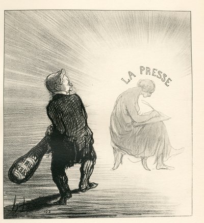 Le Charivari, Satirisch in Schwarz-Weiß von Honoré Daumier