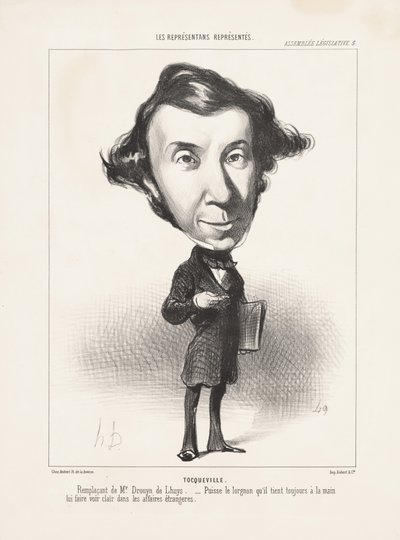 Tocqueville, 1849 von Honoré Daumier