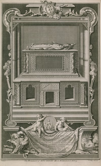 Das Denkmal von König Heinrich III. von Hubert Francois Gravelot