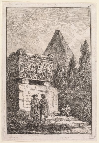 Die Abende von Rom: Der Sarkophag von Hubert Robert