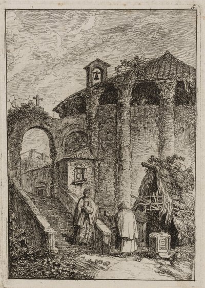 Tafel Fünf aus Abende in Rom von Hubert Robert