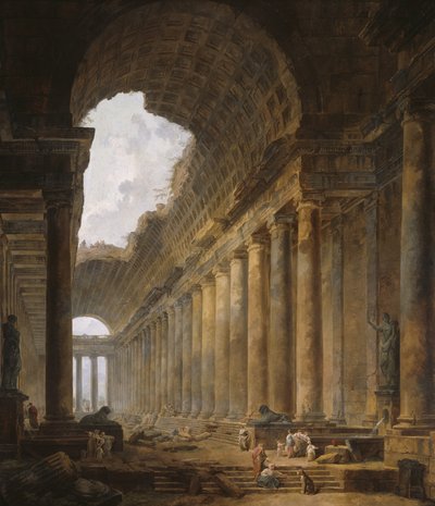 Der alte Tempel, 1787-88 von Hubert Robert