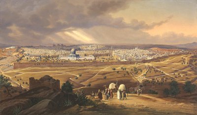 Ansicht von Jerusalem, 1847 von Hubert Sattler