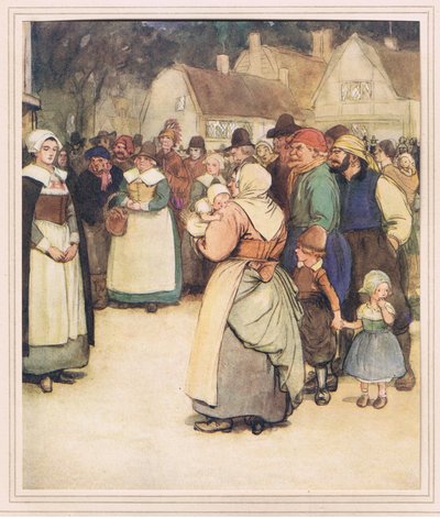 Hester am Fuß des Schafotts von Hugh Thomson