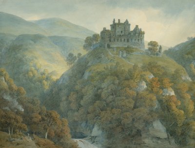 Schloss Campbell, Clackmannanshire, 1813 von Hugh William Williams