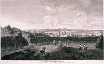 Blick vom Greenwich Park, London (ca. 1774) von I Wood