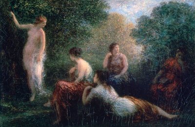 Arkadia, Frau beim Baden von Ignace Henri Jean Fantin Latour